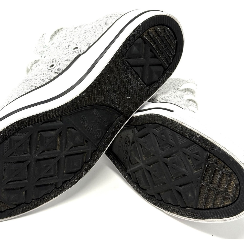 Converse All Star Ox Linen Gray Low Top Sneakers Women's US 7.5 EU 38 Casual - Picture 8 of 9